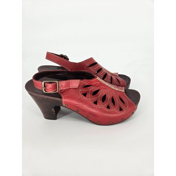 Dansko Red Clog Sling Back Women’s Sandals size 39 - Picture 1 of 12